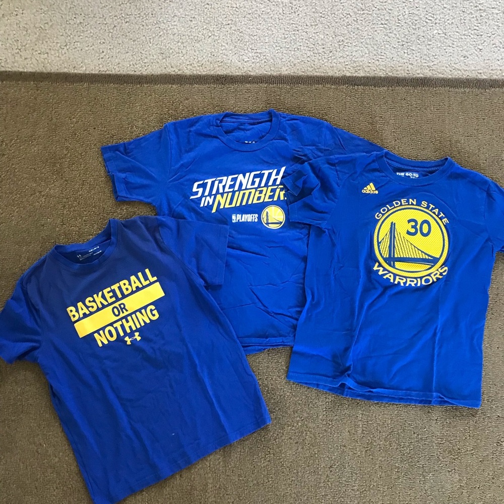 GS Warriors kids shirts blue